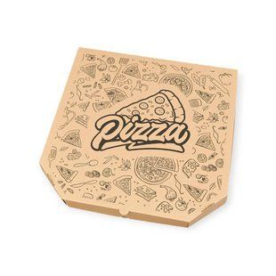 Коробка для піци &laquo;Pizza&raquo; 30 см бура, 100 шт/уп. px3030bp фото