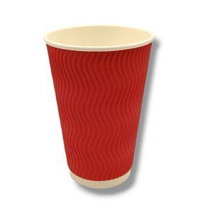 Стакан гофрований, червоний 500ml, 15 шт/уп. px500pmlr фото