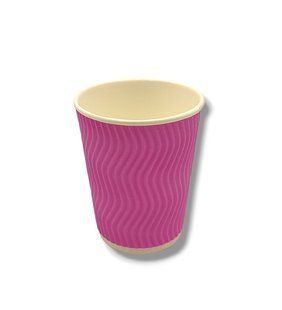 Стакан гофрований, рожевий 250ml, 20 шт/уп. px250pmlf фото