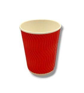 Стакан гофрований, червоний 250ml, 20 шт/уп. px250pmlr фото