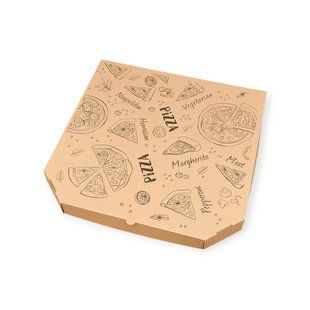 Коробка для піци &laquo;Pizza&raquo; 45 см бура, 50 шт/уп. px4545bp фото