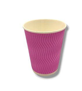 Стакан гофрований, рожевий 400ml, 15 шт/уп. px400pmlf фото