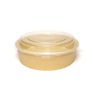 Салатник крафт 1000ml с крышкой (50шт) px960kspk фото